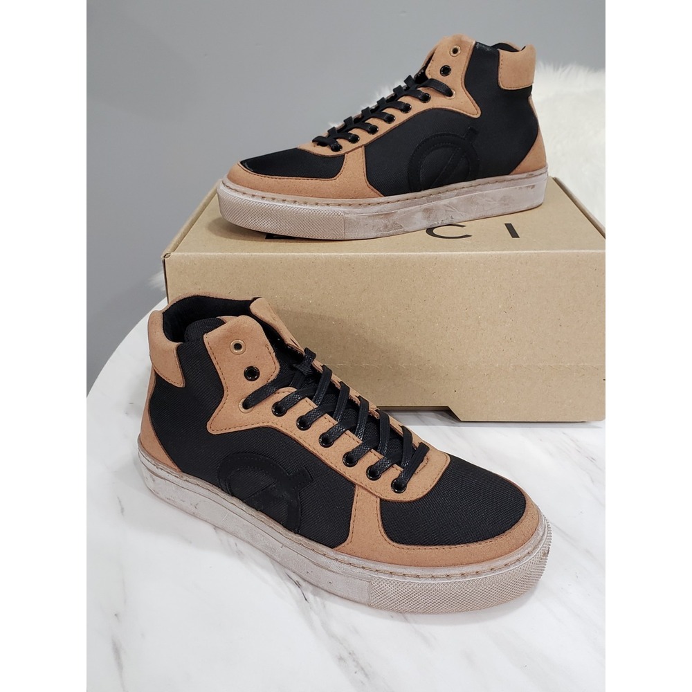 Reed x Loci Eleven‎ Sneakers High tops 38/7 men Black/Tan/Gum sole Trainer Vegan